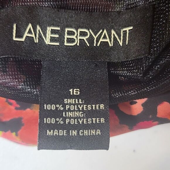 Plus Size Lane Bryant Sleeveless Floral Dress - Picture 3 of 10